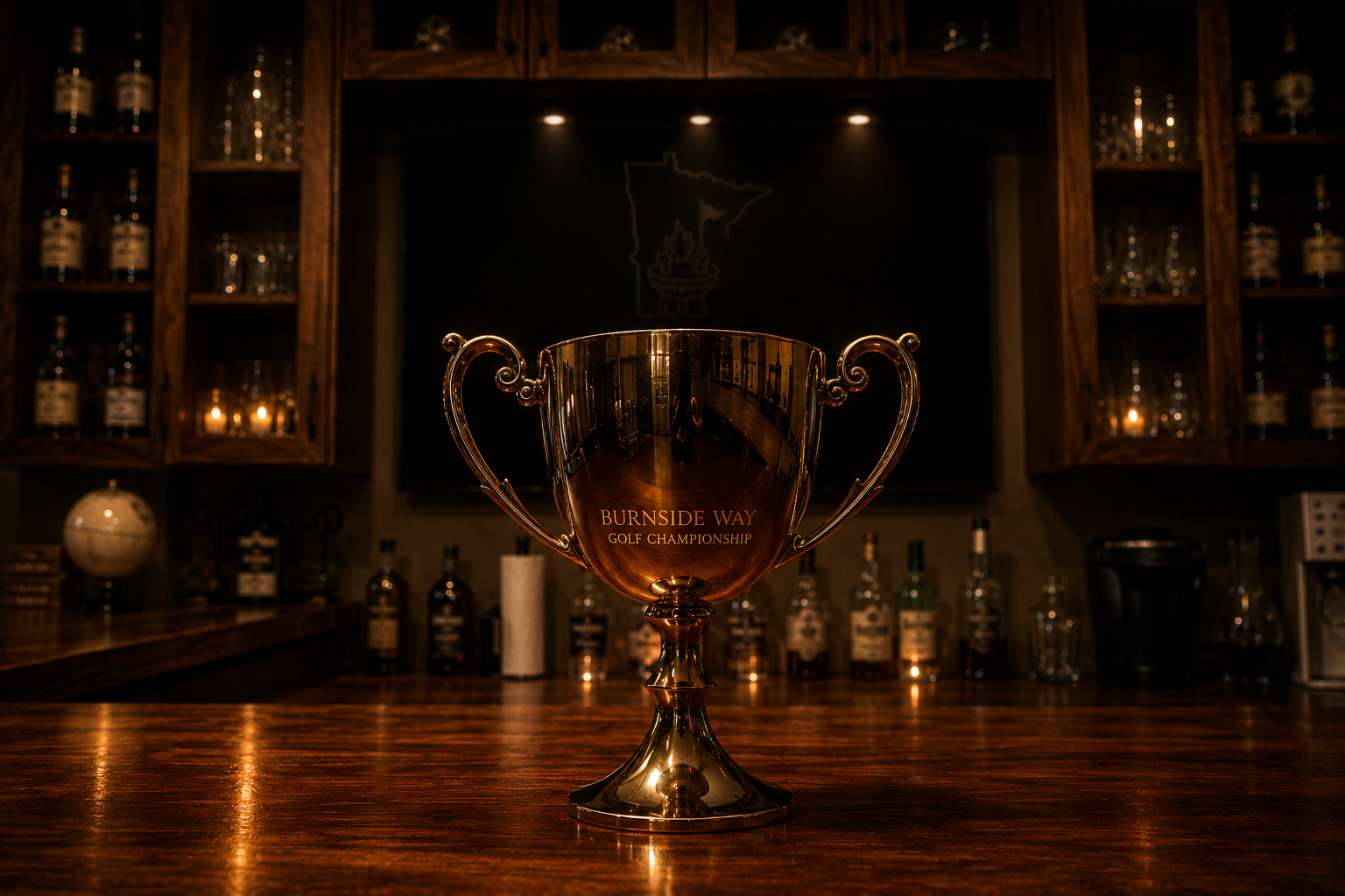 The Chalice, traveling trophy of the Burnside Way Golf Championship