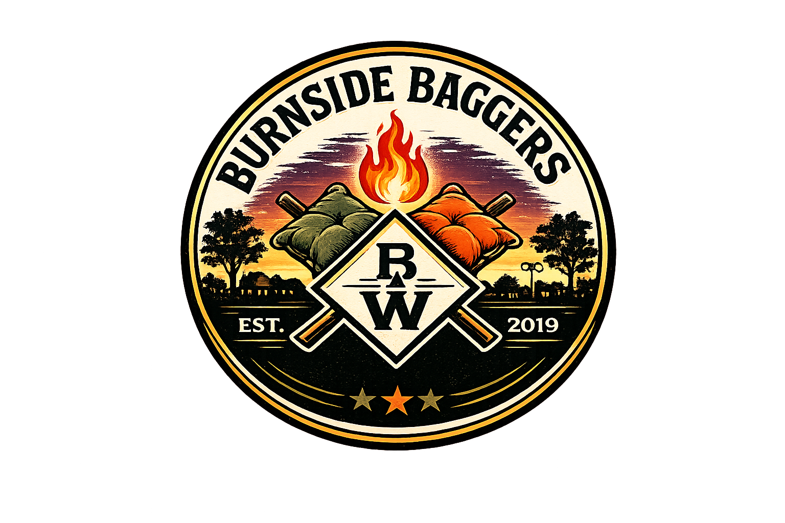 Neighbors at the Burnside Way Cornhole Championship