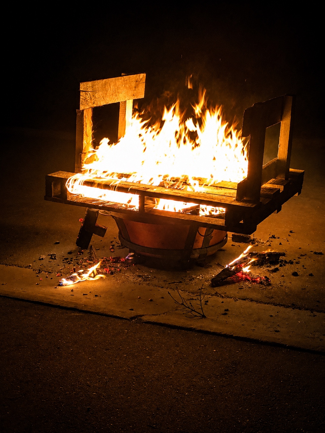 The fire behind the Burnside Way story