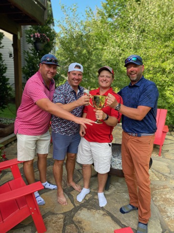 2023 Burnside Way Golf Champions celebrating together