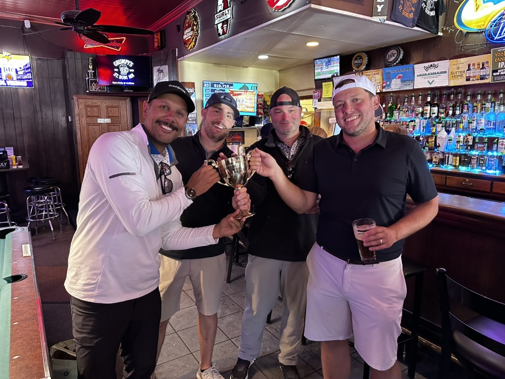 2025 Burnside Way Golf Champions celebrating with The Chalice
